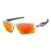 Oakley Flak 2.0 XL O Glasses Polished White With Prizm Ruby Lenses