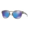 Oakley Latch Ink Glasses Matte Grey With Prizm Sapphire Polarized Lenses