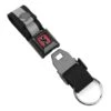 Chrome Mini Buckle Keyring Black