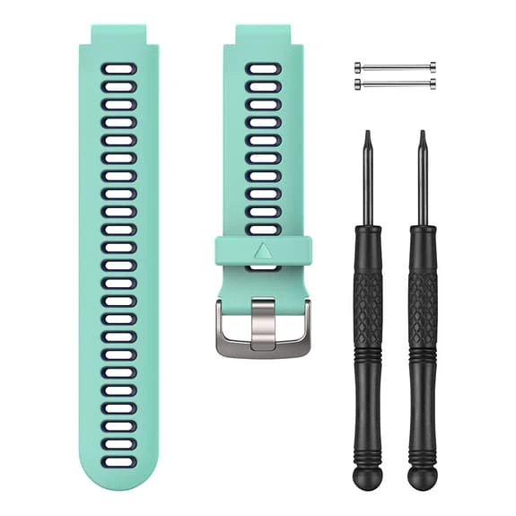 Garmin Forerunner 735XT, 630, 235, 230 Watch Band Turquoise Blue 1 Garmin Forerunner 735XT, 630, 235, 230 Watch Band Turquoise Blue