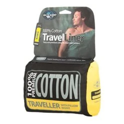 Sea To Summit 100% Cotton Travel Liner Traveller With Pillow Insert 225 Cm Navy Blue