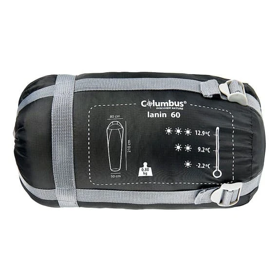 Columbus Outdoor Lanin 60 Sleeping Bag Black Blue 2 Columbus Outdoor Lanin 60 Sleeping Bag Black Blue - Image 2