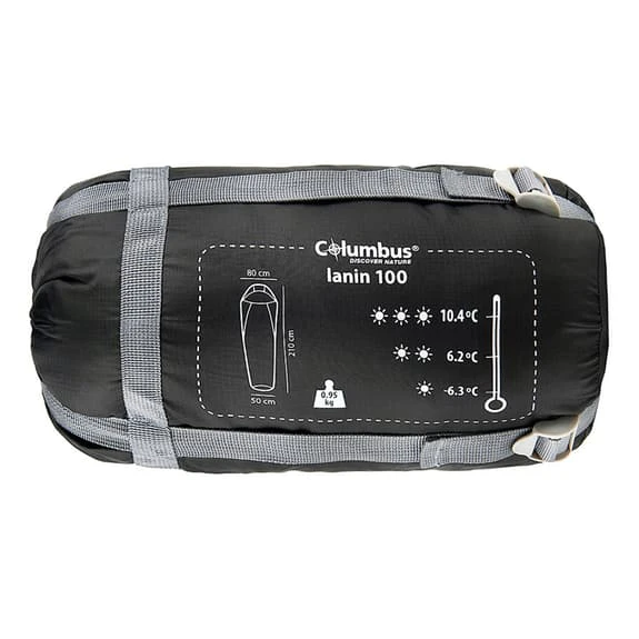 Columbus Outdoor Lanin 100 Sleeping Bag Black Blue 2 Columbus Outdoor Lanin 100 Sleeping Bag Black Blue - Image 2