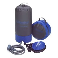 Columbus Outdoor Portable Shower Blue Grey