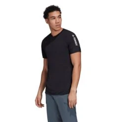 Adidas Terrex Zupahike Short-Sleeved T-Shirt Black -Nordis Camping Shop ad fj9340 003