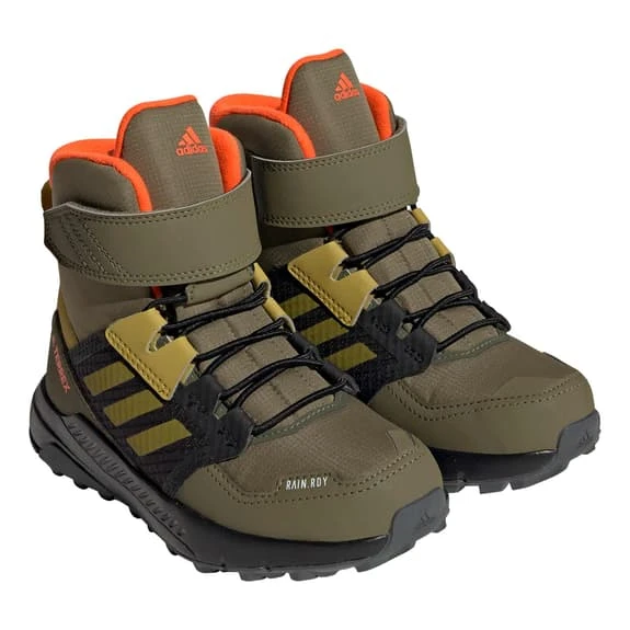 Boots Adidas Terrex Trailmaker High COLD.RDY Dark Green Black Orange Children 3 Boots Adidas Terrex Trailmaker High COLD.RDY Dark Green Black Orange Children - Image 3