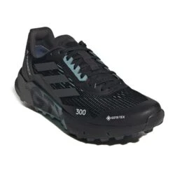 Adidas Terrex Agravic Flow 2 GORE-TEX Trail Running Shoes Black Blue Grey Women -Nordis Camping Shop ad h03382 003