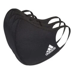 Adidas Face Covers Small Black Reusable Protective Masks (3 Pack)