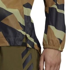 Adidas Terrex Agravic Graphic 2.5 Layer Jacket Brown Green Black Women -Nordis Camping Shop ad h35868 004