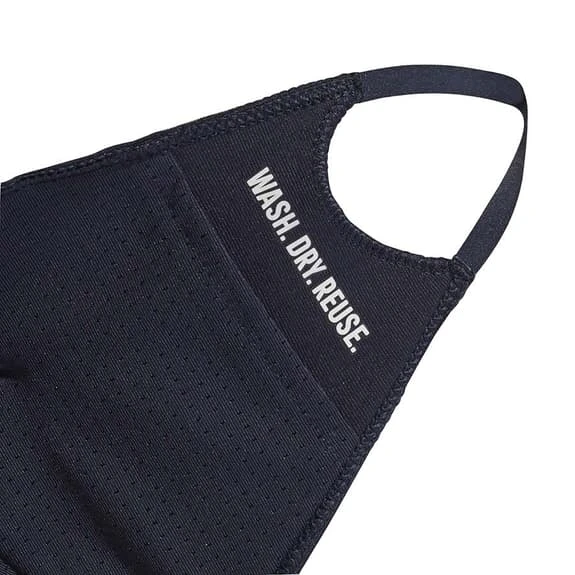 Adidas Badge Of Sport Reusable Mask Navy Blue (3 Pack) 4 Adidas Badge Of Sport Reusable Mask Navy Blue (3 Pack) - Image 4
