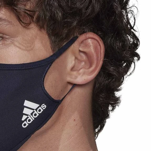 Adidas Badge Of Sport Reusable Mask Navy Blue (3 Pack) 6 Adidas Badge Of Sport Reusable Mask Navy Blue (3 Pack) - Image 6