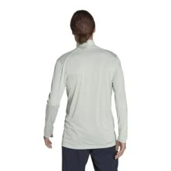 Adidas Terrex Multi Half Zip Long Sleeve T-Shirt Light Blue Black -Nordis Camping Shop ad hi1613 003
