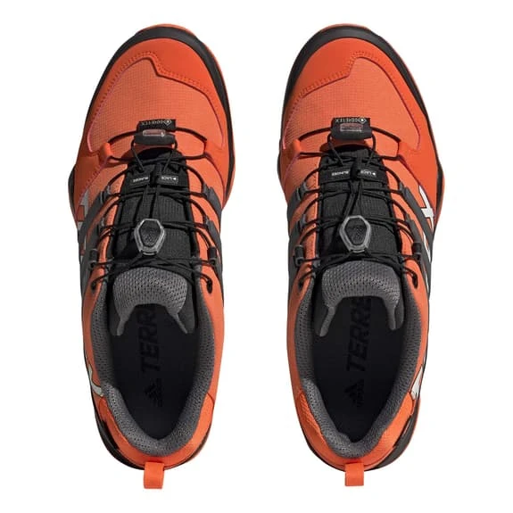 Adidas Terrex Swift R2 GORE-TEX Shoes Orange Black Grey 2 Adidas Terrex Swift R2 GORE-TEX Shoes Orange Black Grey - Image 2