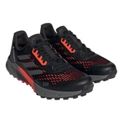 Adidas Terrex Agravic Flow 2 Shoes Jet Black Grey Red -Nordis Camping Shop ad hr1114 003