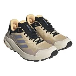 Adidas Terrex Trailrider Shoes Beige Black Blue Women -Nordis Camping Shop ad hr1184 003