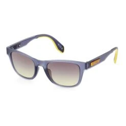 Sunglasses Adidas Original OR0079 Matte Blue Gold With Blue Mirrored Lenses