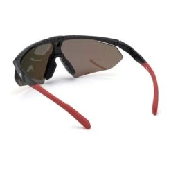 Adidas Competition Aero Lite SP0015 Glasses Shiny Black With Contrast Mirror Red Lenses -Nordis Camping Shop ad sp00150001l 003