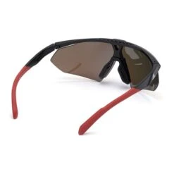 Adidas Competition Aero Lite SP0015 Glasses Shiny Black With Contrast Mirror Red Lenses -Nordis Camping Shop ad sp00150001l 005
