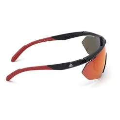 Adidas Competition Aero Lite SP0015 Glasses Shiny Black With Contrast Mirror Red Lenses -Nordis Camping Shop ad sp00150001l 006