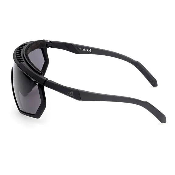Adidas Competition Aero Pro SP0029-H Glasses Matte Black With Contrast Smoke Lens 2 Adidas Competition Aero Pro SP0029-H Glasses Matte Black With Contrast Smoke Lens - Image 2