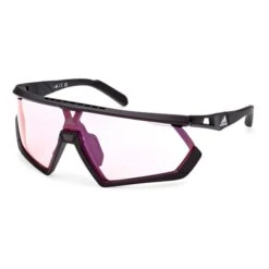 Adidas Sport SP0054 Glasses Matte Black With Vario Roviex Mirror Lens