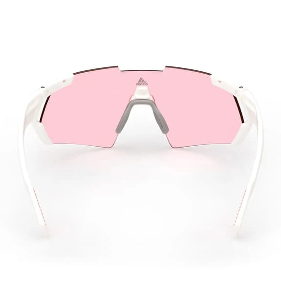 Adidas Sport SP0064 Glasses White With Light Red Mirrored Lens 4 Adidas Sport SP0064 Glasses White With Light Red Mirrored Lens - Image 4