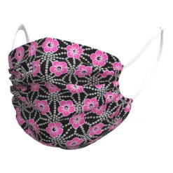 ALE Alé Garda Reusable Protective Mask Black Fluorescent Pink Kids