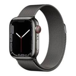 Apple Watch Series 7 GPS Cellular 41 Mm Stainless Steel Graphite With Milanese Strap