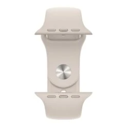 Apple Watch Series 7 GPS Cellular 45 Mm Stainless Steel Silver With White Sport Strap -Nordis Camping Shop apl mkjv3ty a 004