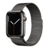 Apple Watch Series 7 GPS Cellular 45 Mm Stainless Steel Graphite With Milanese Strap