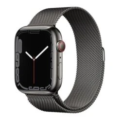 Apple Watch Series 7 GPS Cellular 45 Mm Stainless Steel Graphite With Milanese Strap