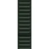 Apple Leather Link Strap For Apple Watch 45 Mm Dark Green