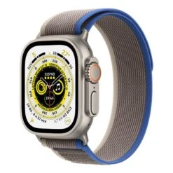 Apple Watch Ultra GPS + Cellular 49 Mm Titanium With Trail Blue Grey Strap