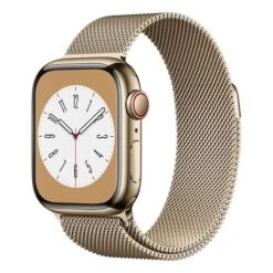 Apple Watch Series 8 GPS + Cellular 41 Mm Stainless Steel Gold With Gold Milanese Strap