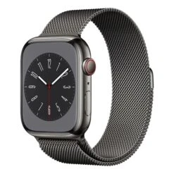 Apple Watch Series 8 GPS + Cellular 41 Mm Graphite Stainless Steel With Graphite Milanese Strap