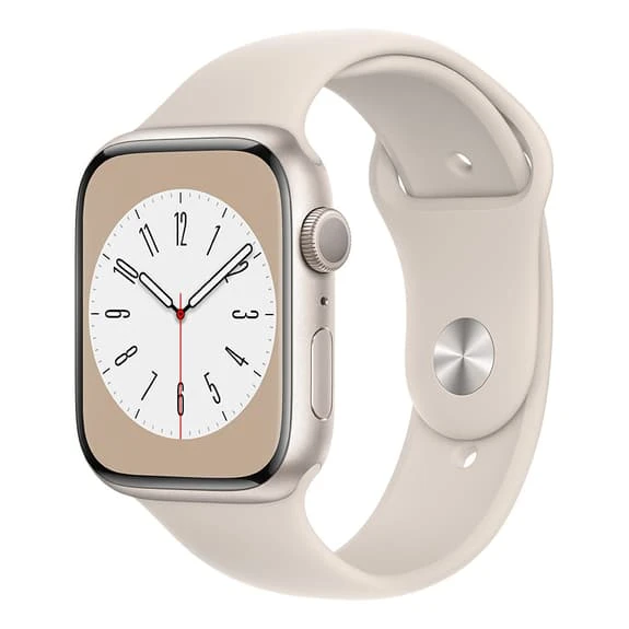 Apple Watch Series 8 GPS + Cellular 45 Mm Aluminium White With Star White Sport Band 1 Apple Watch Series 8 GPS + Cellular 45 Mm Aluminium White With Star White Sport Band