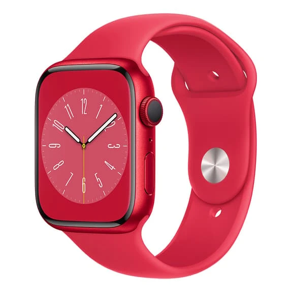 Apple Watch Series 8 GPS + Cellular 45 Mm Aluminium Red With Red Sport Strap 1 Apple Watch Series 8 GPS + Cellular 45 Mm Aluminium Red With Red Sport Strap