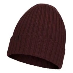 Buff Merino Wool Knit Hat Norval Armor Hat Maroon Women