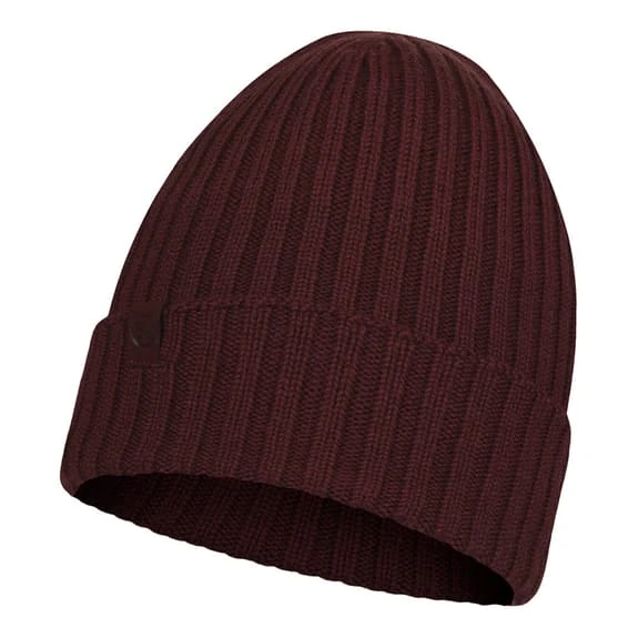 Buff Merino Wool Knit Hat Norval Armor Hat Maroon Women 1 Buff Merino Wool Knit Hat Norval Armor Hat Maroon Women