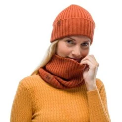 Buff Knitted Comfort Norval Rusty Neckwarmer Orange 5 Buff Knitted Comfort Norval Rusty Neckwarmer Orange -Nordis Camping Shop bu 124244.404 003