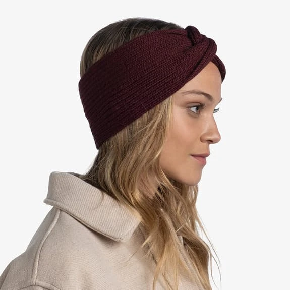 Buff Knitted Norval Headband Maroon 3 Buff Knitted Norval Headband Maroon - Image 3