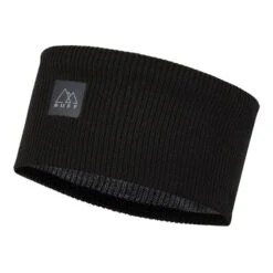 Buff Crossknit Headband Solid Black