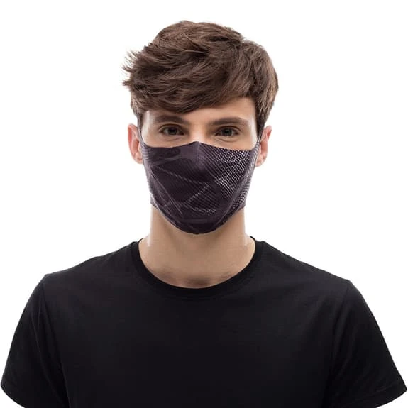 Buff Reusable Protective Mask With Filter Black Grey 1 Buff Reusable Protective Mask With Filter Black Grey