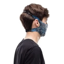 Buff Reusable Protective Mask With Filter Dark Blue White -Nordis Camping Shop bu 126636.707.10.00 003