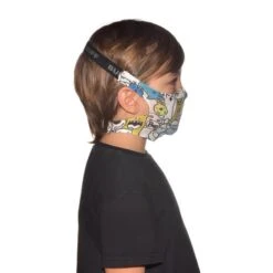 Reusable Protective Mask With Buff Filter White Yellow Kids -Nordis Camping Shop bu 126646.555.10.00 003