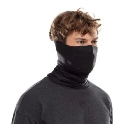 Buff Filter Tube Face Mask Black Smooth -Nordis Camping Shop bu 127367.999 006