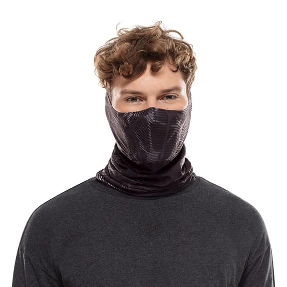 Buff Filter Tube Face Mask Black Dark Grey 5 Buff Filter Tube Face Mask Black Dark Grey - Image 5