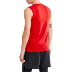 Craft Fuseknit Light Sleeveless Base Layer Top Red -Nordis Camping Shop cf 1908842 430000 4