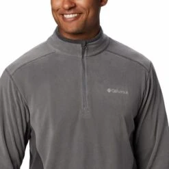 Columbia Klamath Range II Half Zip Fleece Grey Black -Nordis Camping Shop cl 1352471 024 004