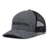 Columbia Mesh Snap Back Cap Grey Black Logo Black